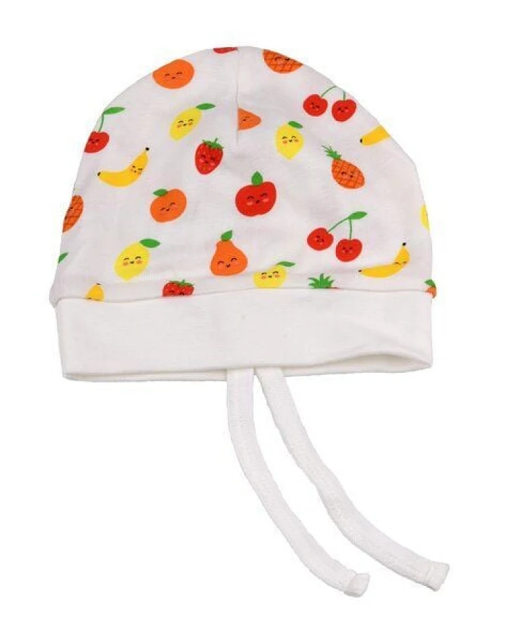 El Puente Babymütze "Funny Fruits", Größe 0-3 Monate