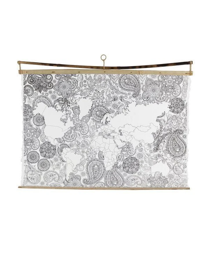 El Puente Wandposter "World" zum Ausmalen