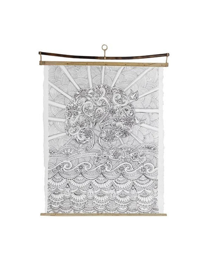 El Puente Wandposter "Nature" zum Ausmalen