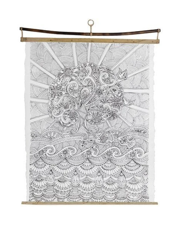 El Puente Wandposter "Nature" zum Ausmalen