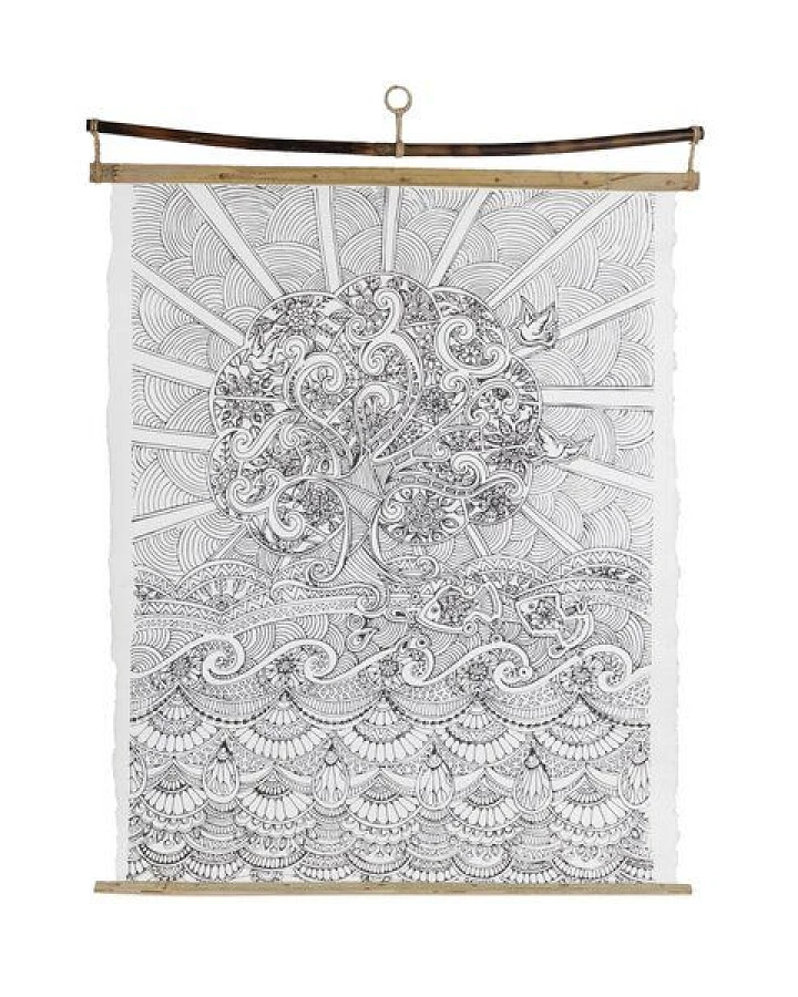 El Puente Wandposter "Nature" zum Ausmalen