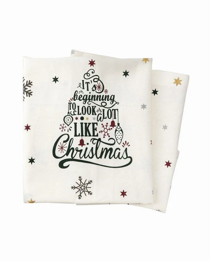 El Puente Tischsets "Merry Christmas", 2er-Set