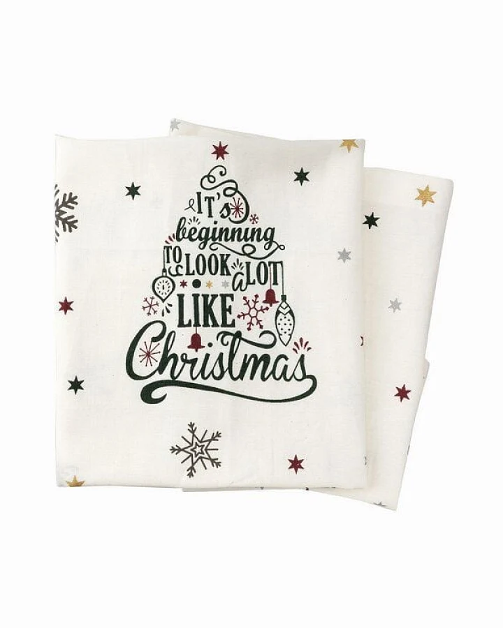 El Puente Tischsets "Merry Christmas", 2er-Set