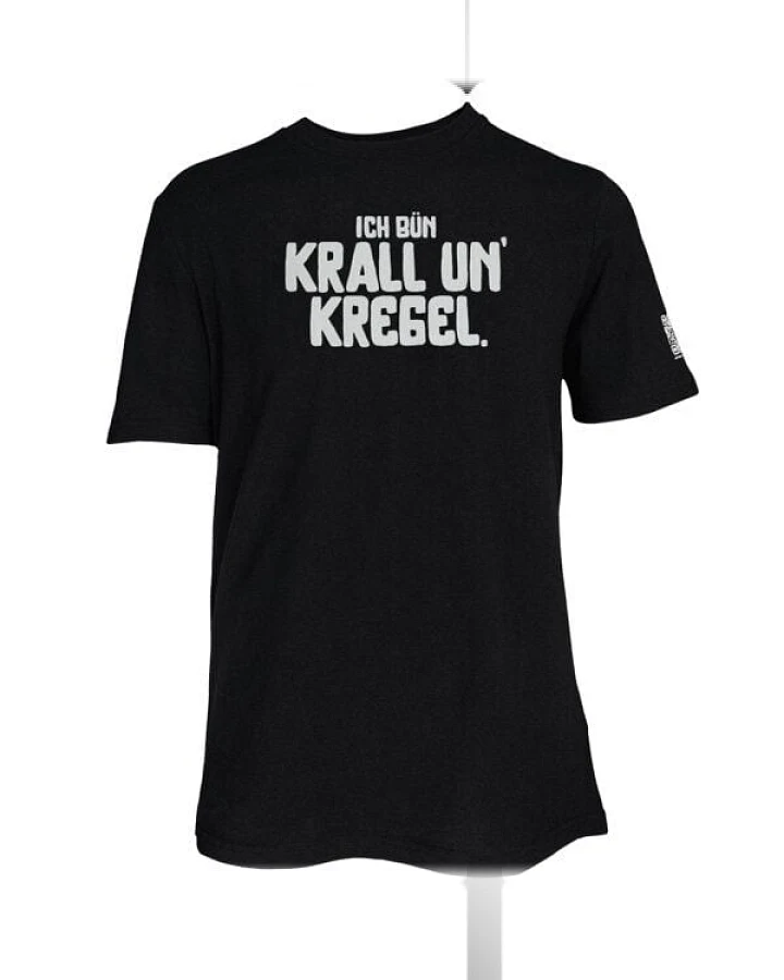 Spirit of Hamburg Biobaumwoll T-Shirt mit Spruch „Ich bün krall un’ kregel“
