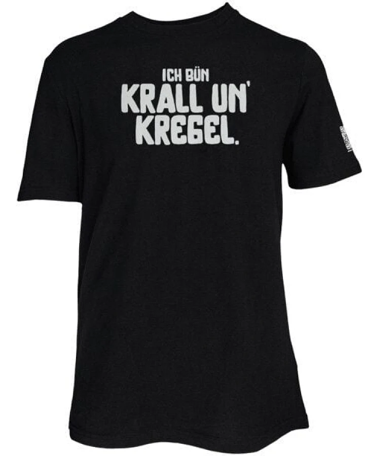 Spirit of Hamburg Biobaumwoll T-Shirt mit Spruch „Ich bün krall un’ kregel“