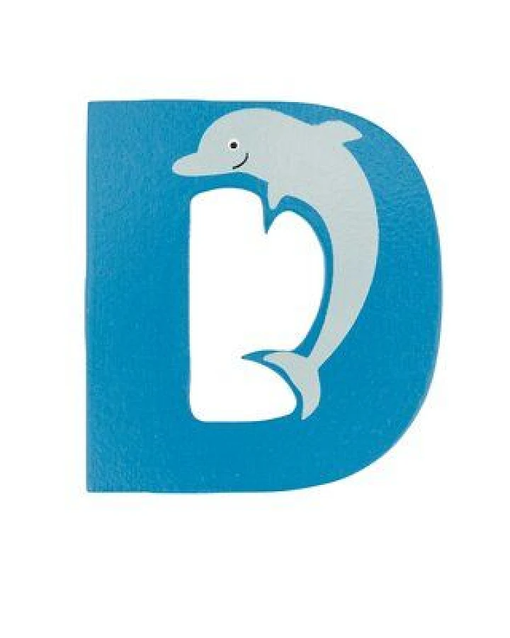 El Puente Holzbuchstabe D "Delfin"