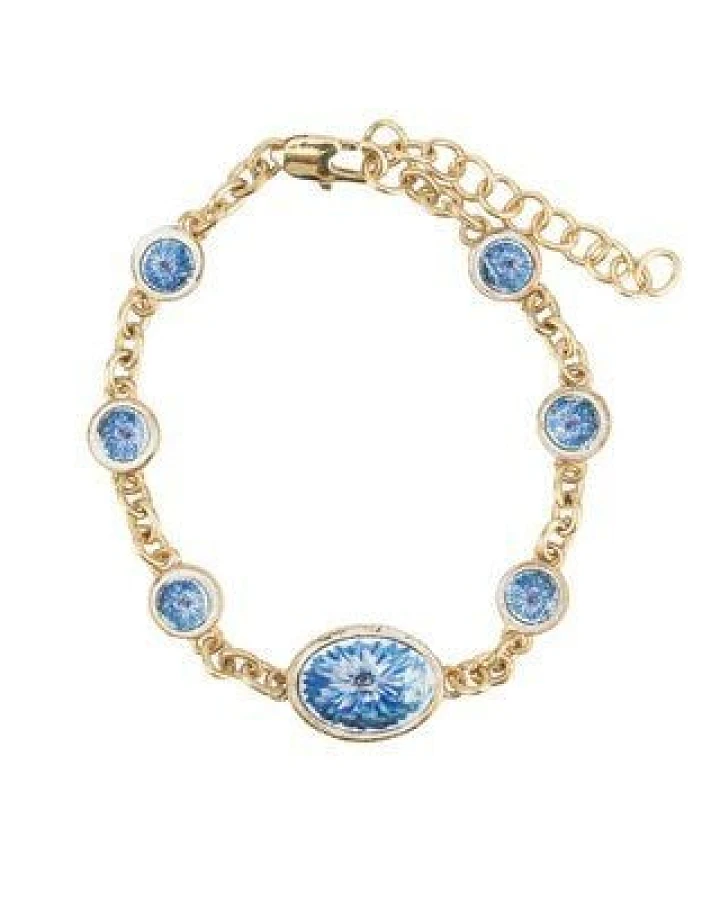 El Puente Armband "Blue Flower"