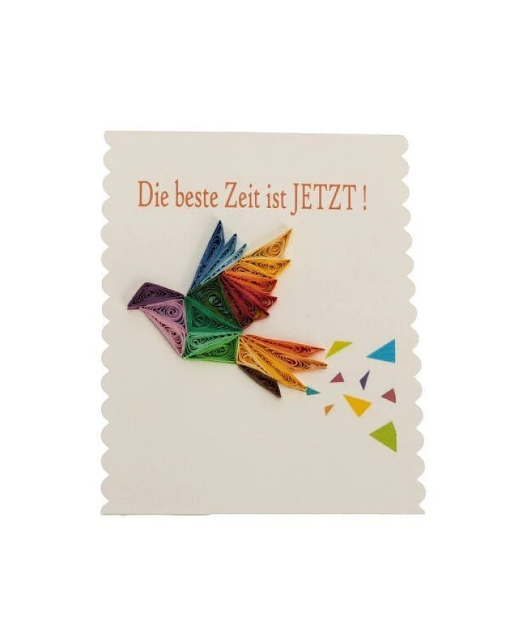 El Puente Grußkarte "Die beste Zeit ist jetzt"