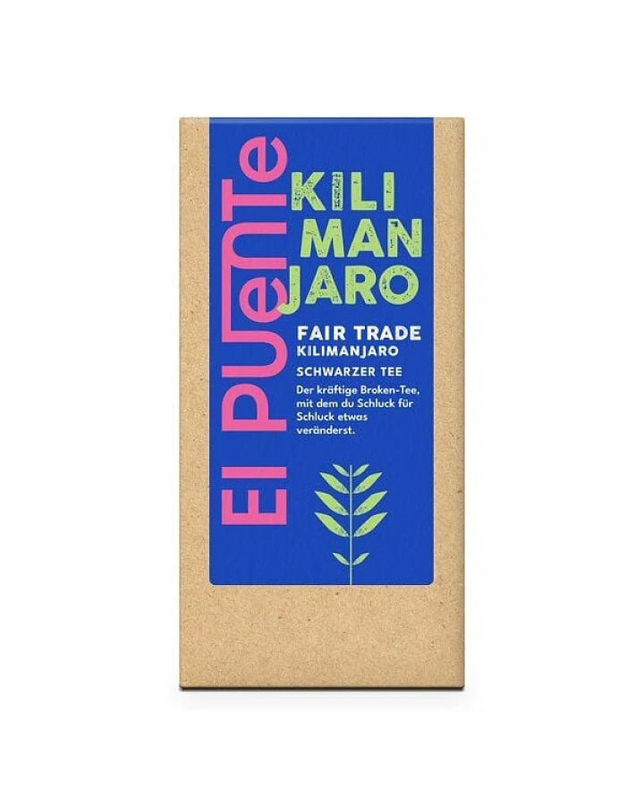 El Puente Kilimanjaro-Tee - Schwarztee