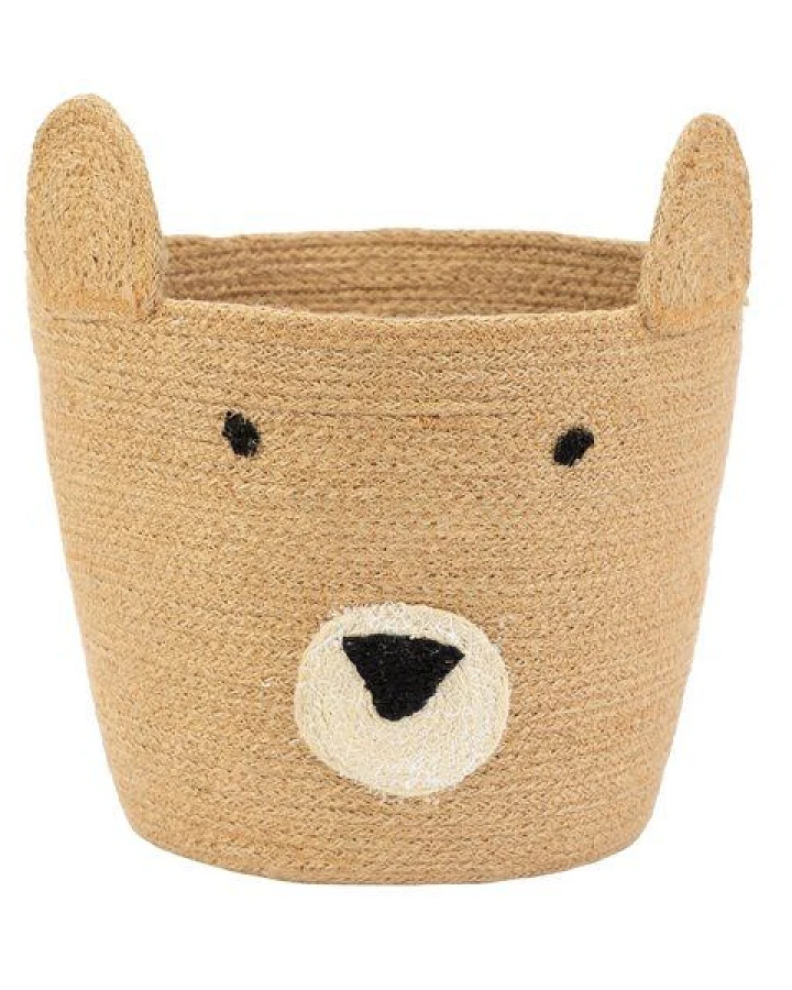El Puente "Bär" Großer Korb aus Jute
