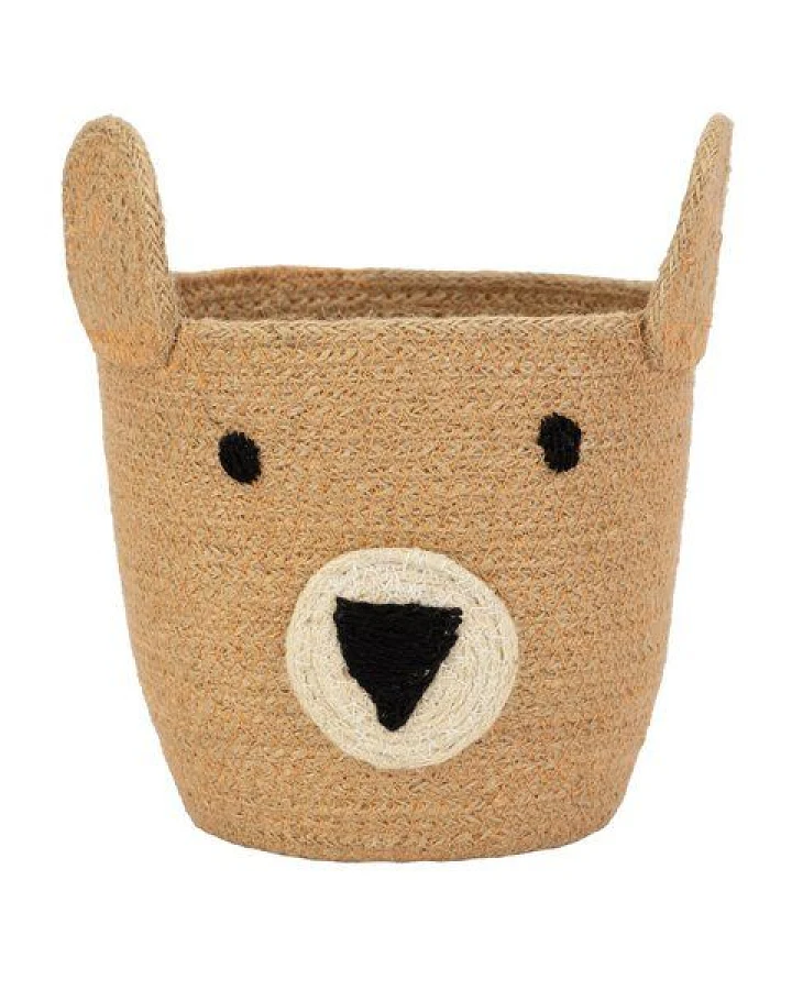 El Puente "Bär" Korb aus Jute
