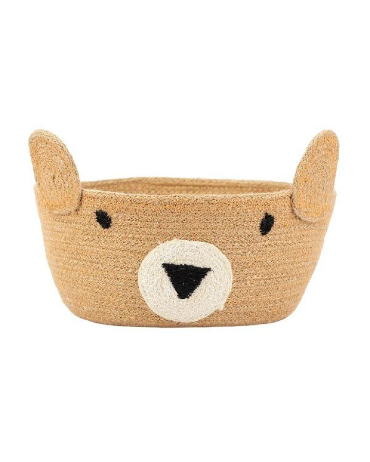 El Puente "Bär" Kleiner Korb aus Jute