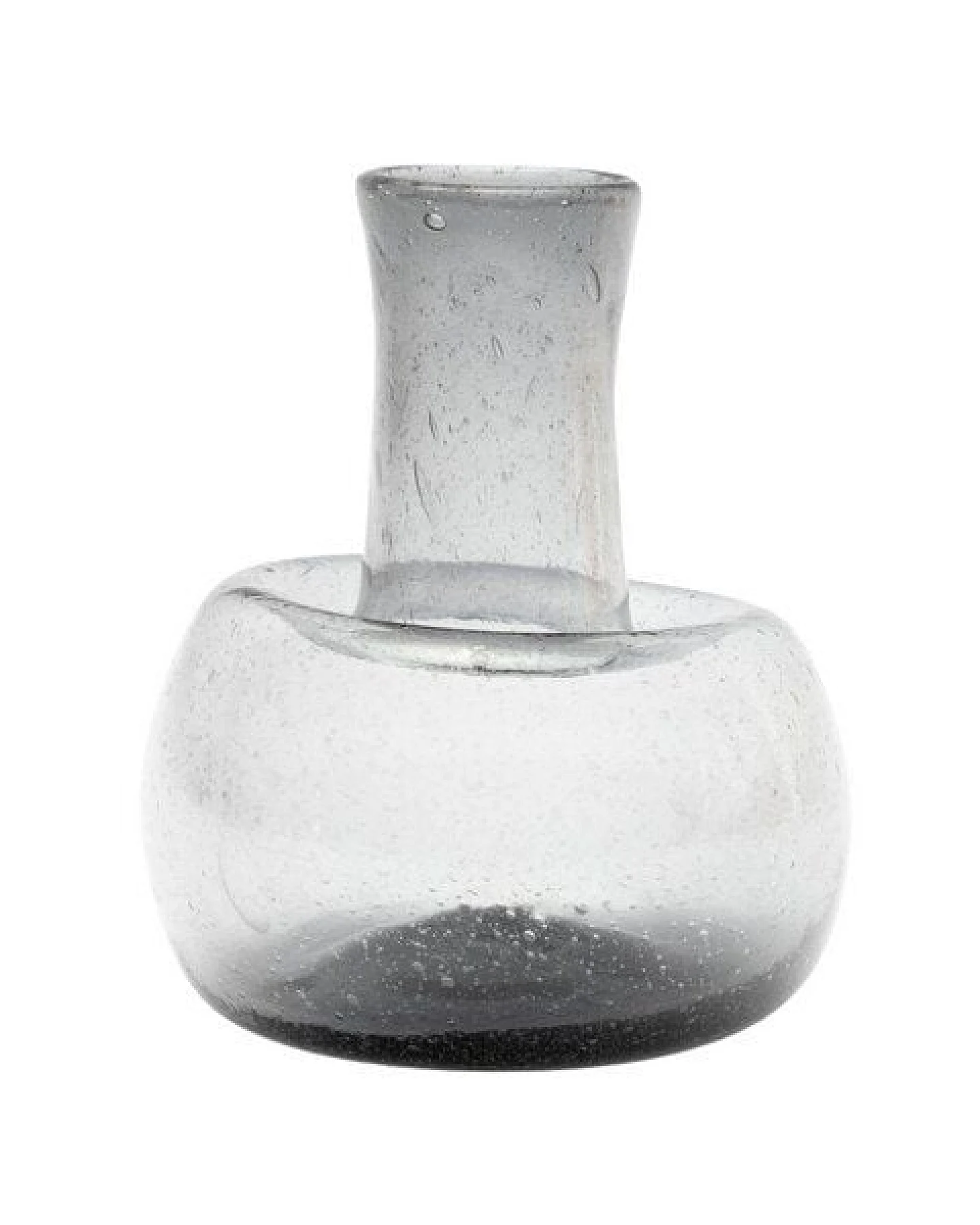 El Puente Bauchige Vase aus recyceltem Glas in Schwarz – Ansicht 2