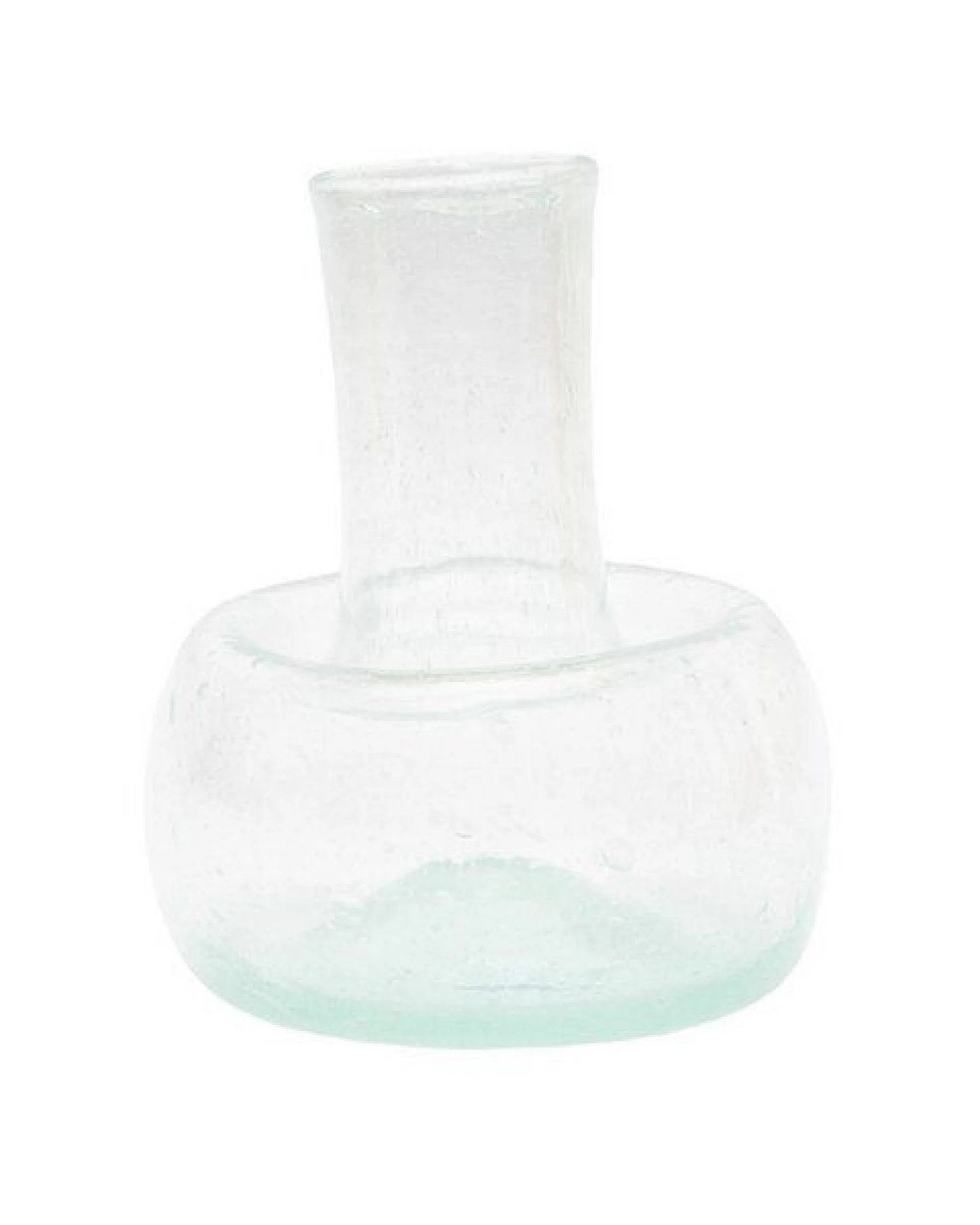El Puente Bauchige Vase aus recyceltem Glas in Weiß – Ansicht 2