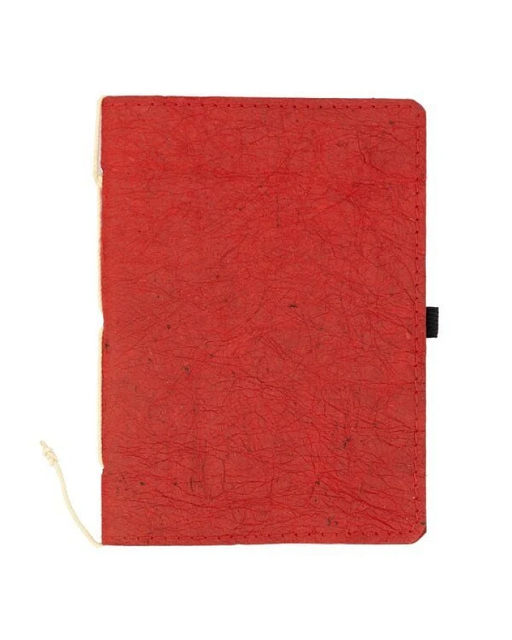 El Puente Notizbuch mit handgeschöpftem Papier in Rot