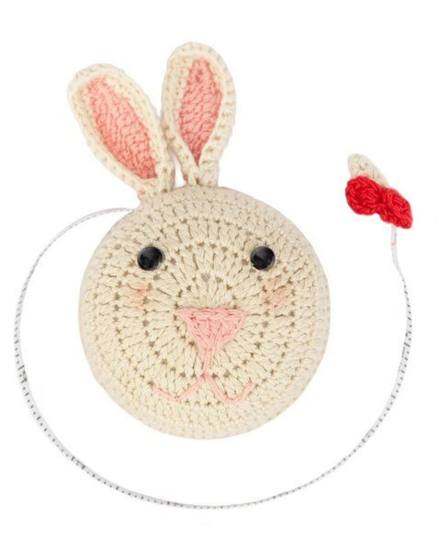 El Puente Maßband Hase in Beige-Rosa – Ansicht 2
