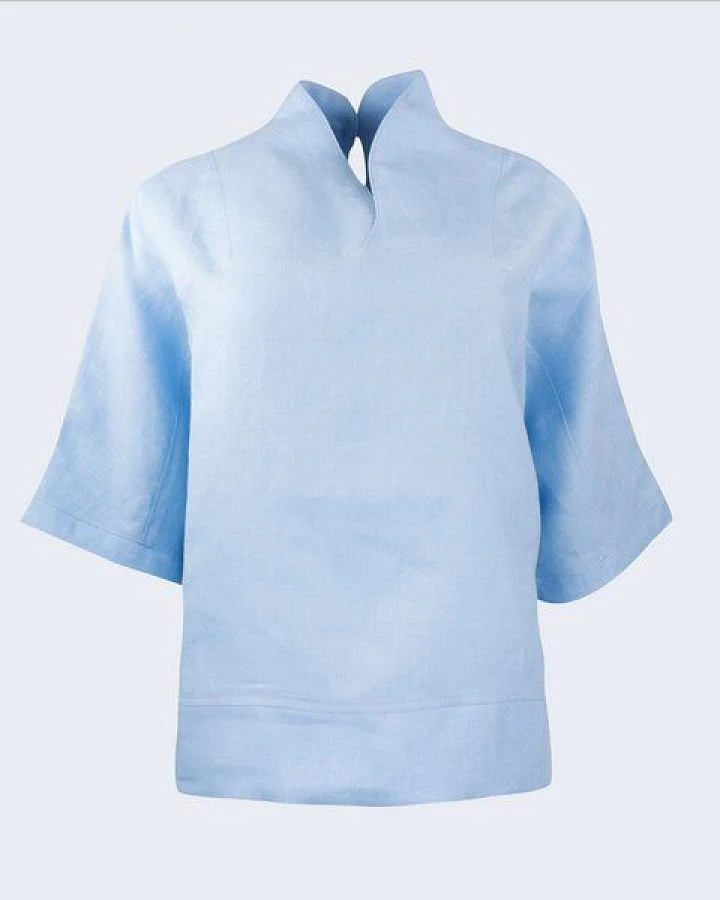 bellaLEYK Kimonobluse YinYang aus Leinen