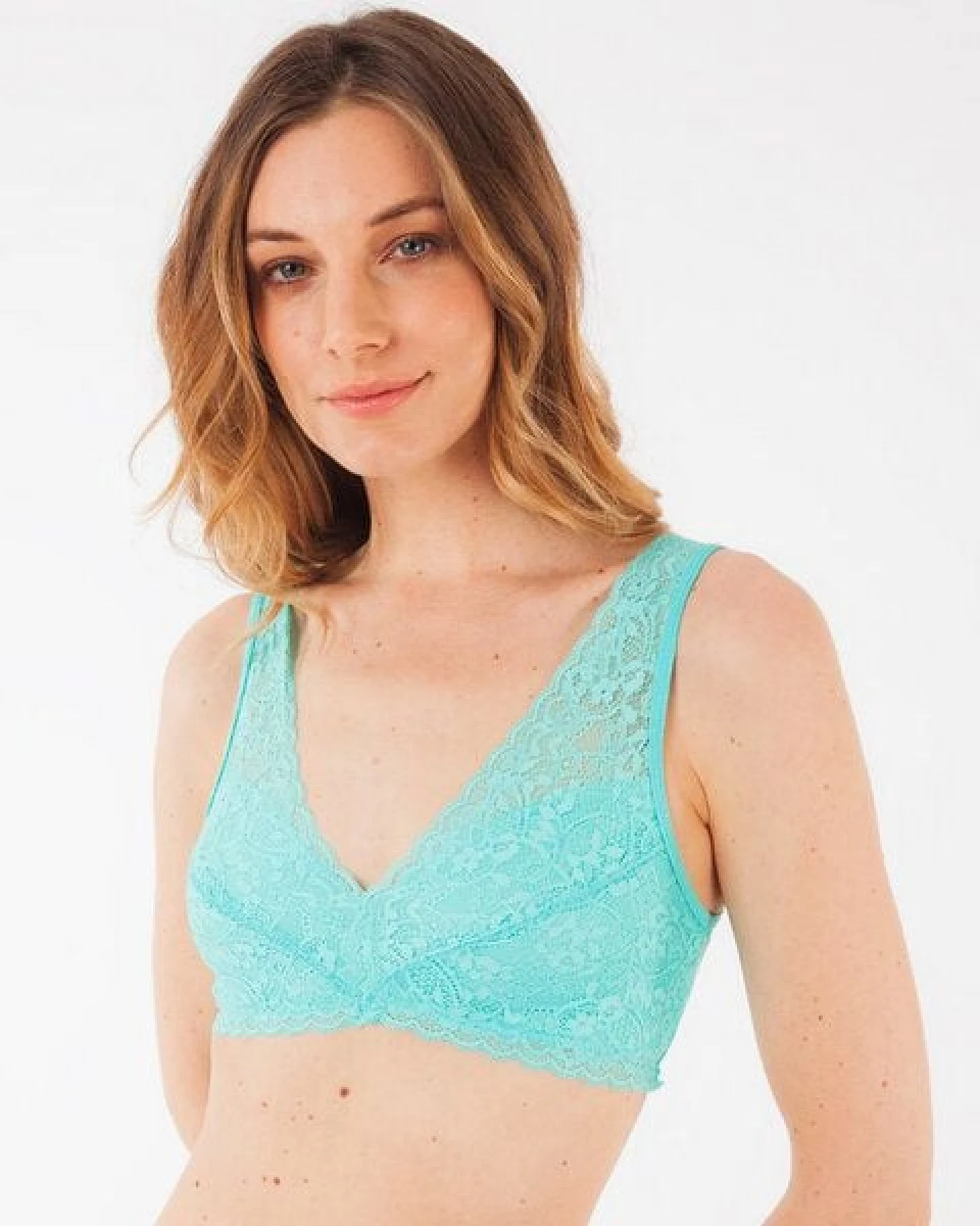 CASAGiN Bralette-BH aus natürlichem Bio-Stoff und weicher Öko-Spitze mit schlichtem Design – Ansicht 4