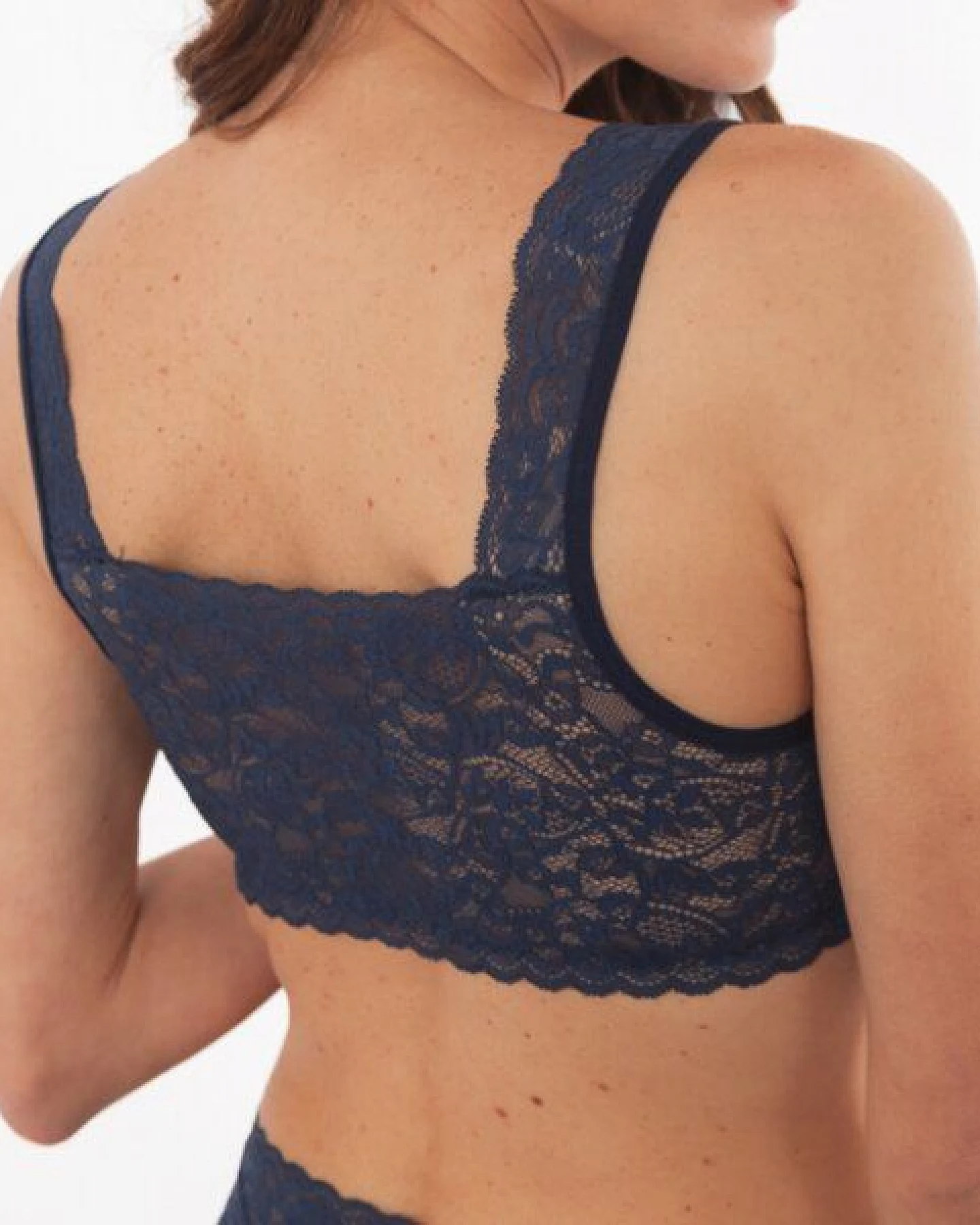 CASAGiN Bralette-BH aus natürlichem Bio-Stoff und weicher Öko-Spitze mit schlichtem Design – Ansicht 2