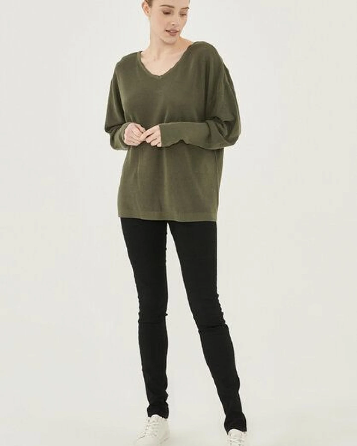 ORGANICATION Pullover aus TENCEL mit Ballonärmeln – Ansicht 2