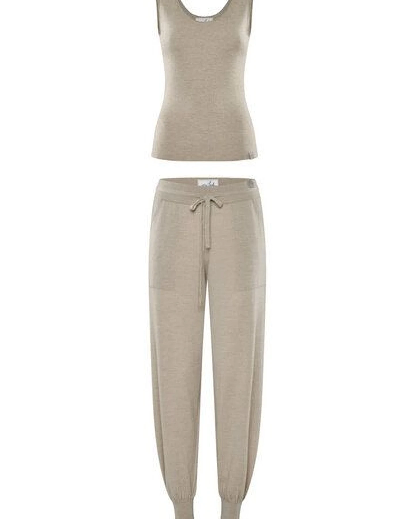 YOU LOOK PERFECT Merino Loungewear Set "Stricktop Blossom & Jogging-Strickhose Bella" – Ansicht 2