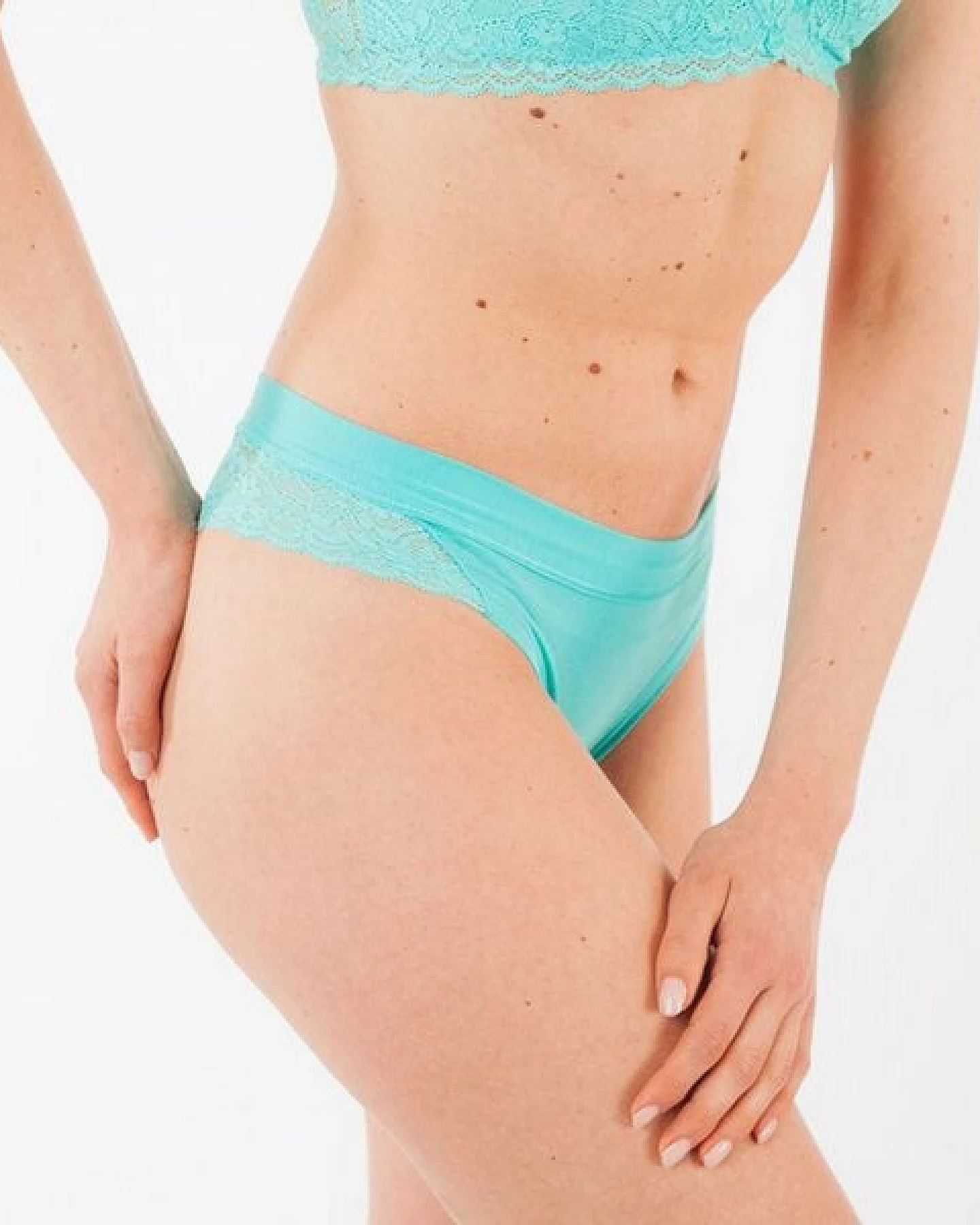 CASAGiN Basilian Set: 3 Brasilianische Slips aus biologisch abbaubarer Spitze – Ansicht 3