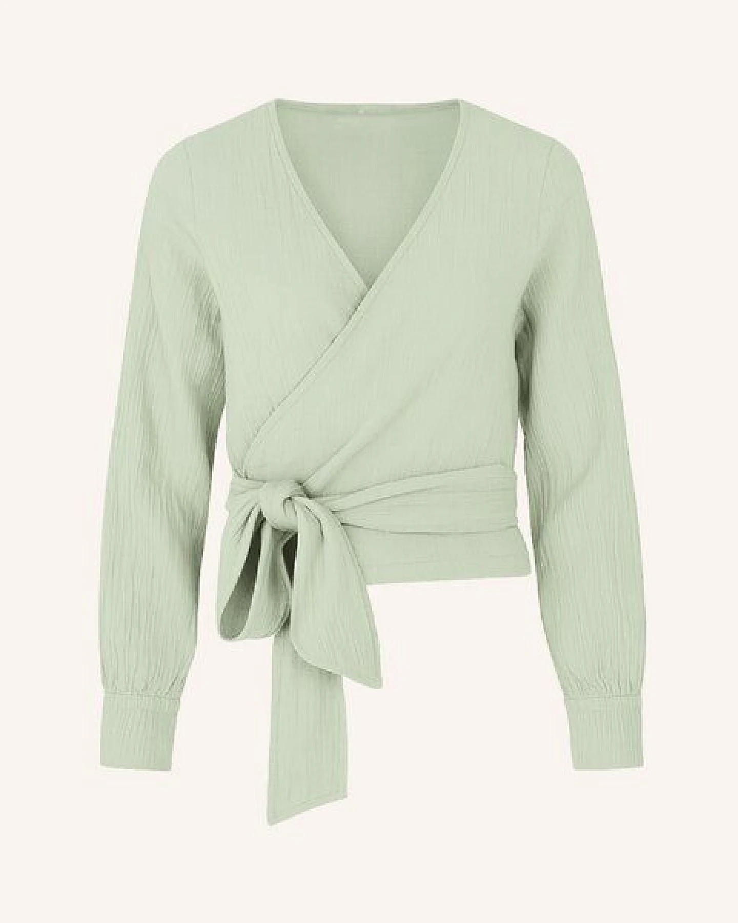 NORDLICHT Musselin Wickelbluse Freda aus 100% Bio-Baumwolle – Ansicht 2