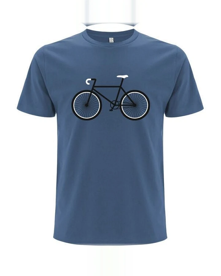 Spreecult Simpel Bike - Bio und Fair - Männer Unisex T-Shirt - Fahrrad