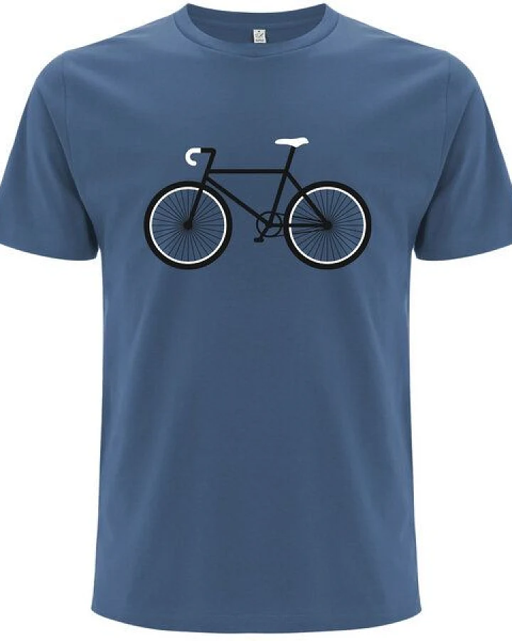 Spreecult Simpel Bike - Bio und Fair - Männer Unisex T-Shirt - Fahrrad