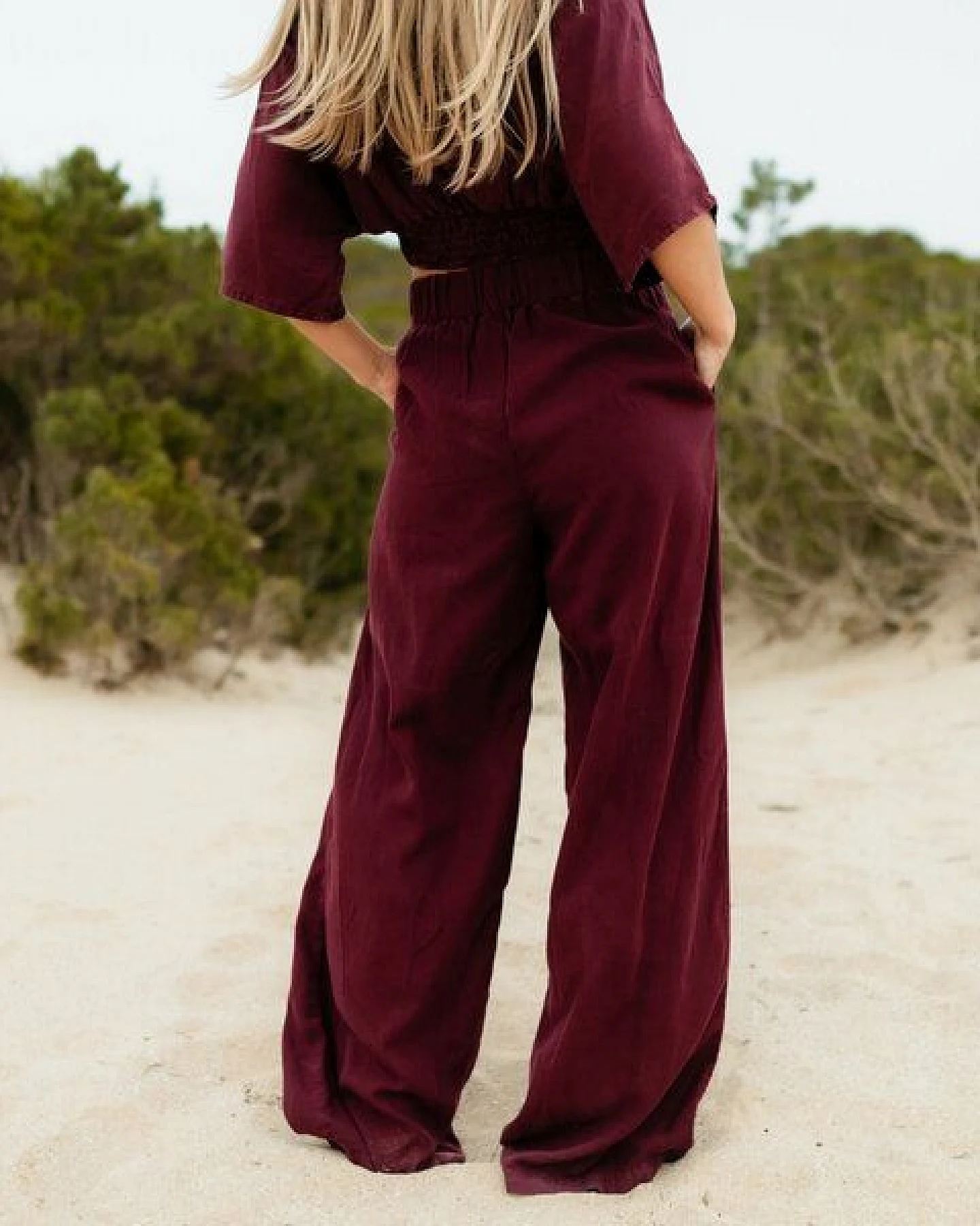 NORDLICHT Damen Palazzo Hose Nora aus 100% Tencel – Ansicht 3