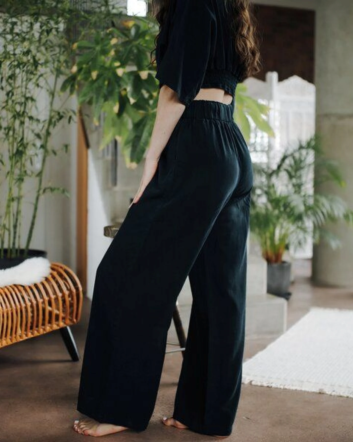 NORDLICHT Damen Palazzo Hose Nora aus 100% Tencel – Ansicht 3