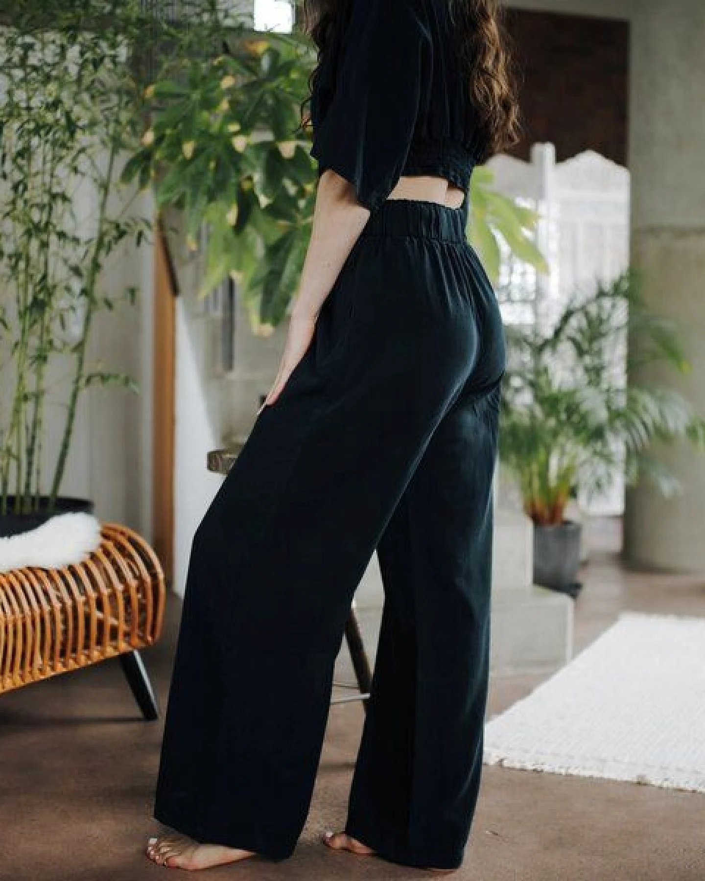 NORDLICHT Damen Palazzo Hose Nora aus 100% Tencel – Ansicht 3