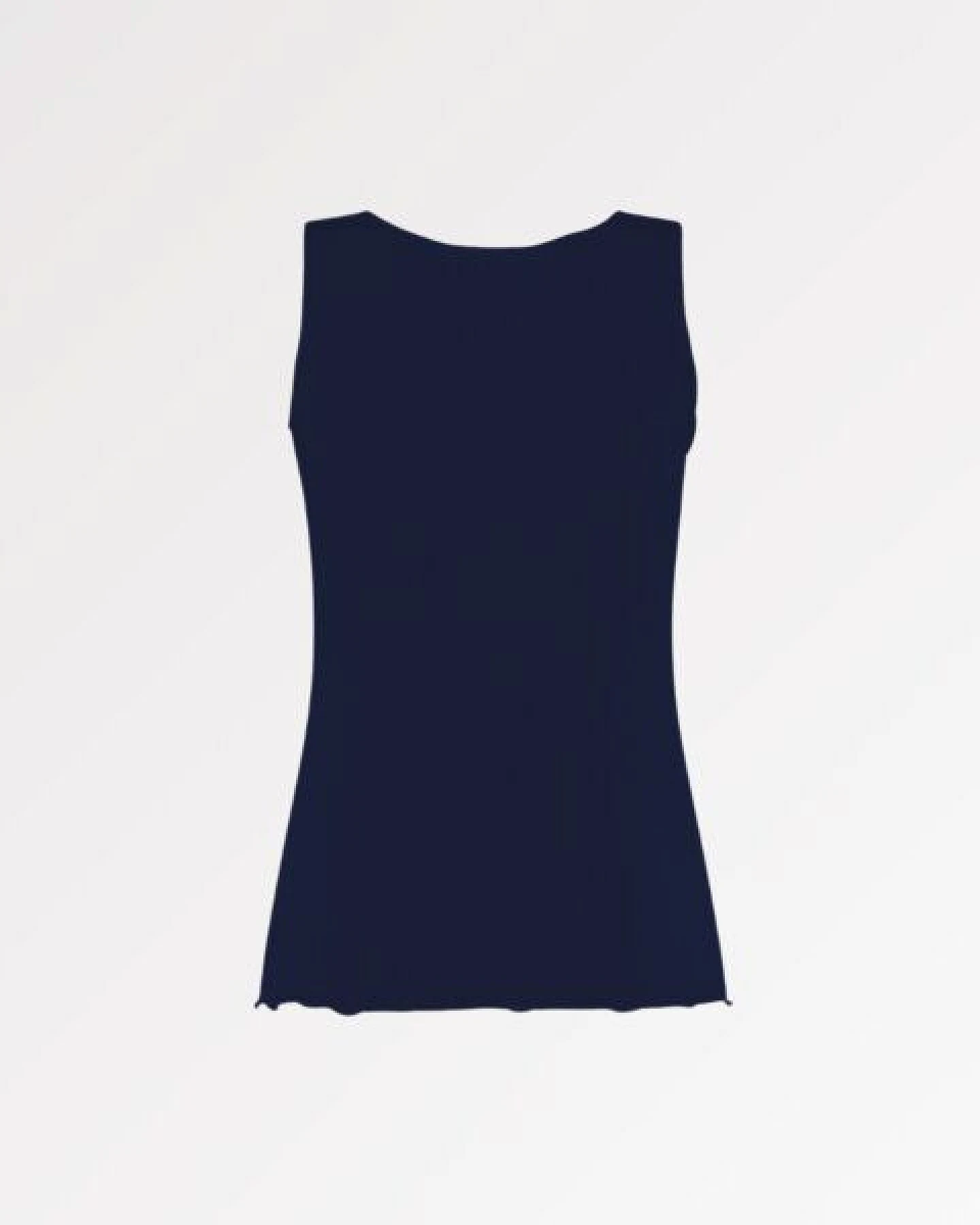 CASAGiN Gerafftes Tanktop mit weiten Schultern aus TENCEL – Ansicht 3