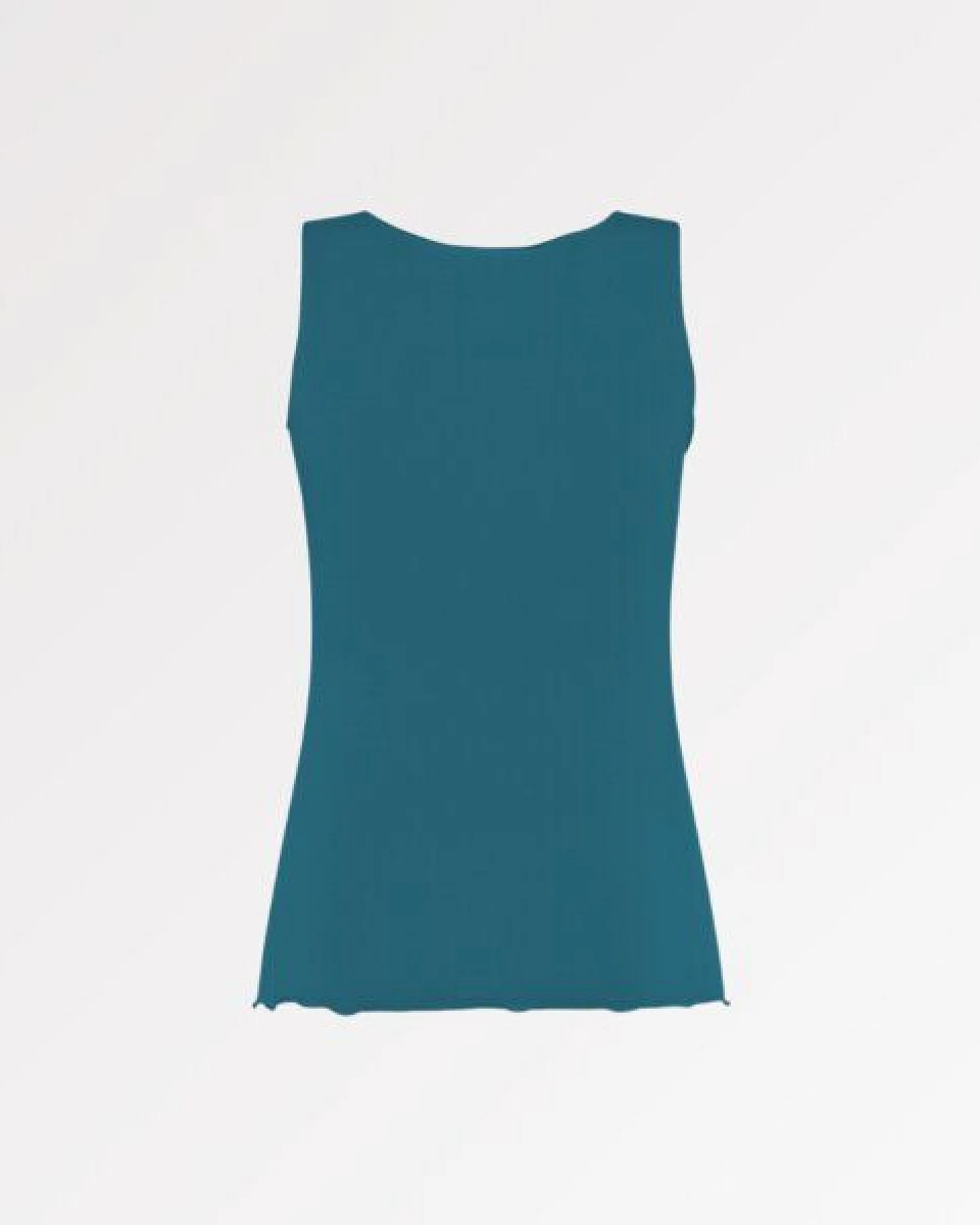 CASAGiN Gerafftes Tanktop mit weiten Schultern aus TENCEL – Ansicht 3