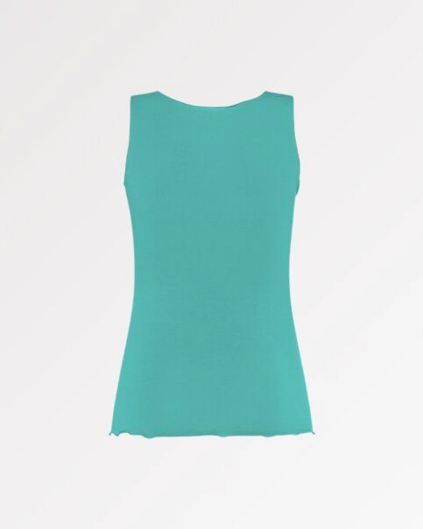 CASAGiN Gerafftes Tanktop mit weiten Schultern aus TENCEL – Ansicht 3