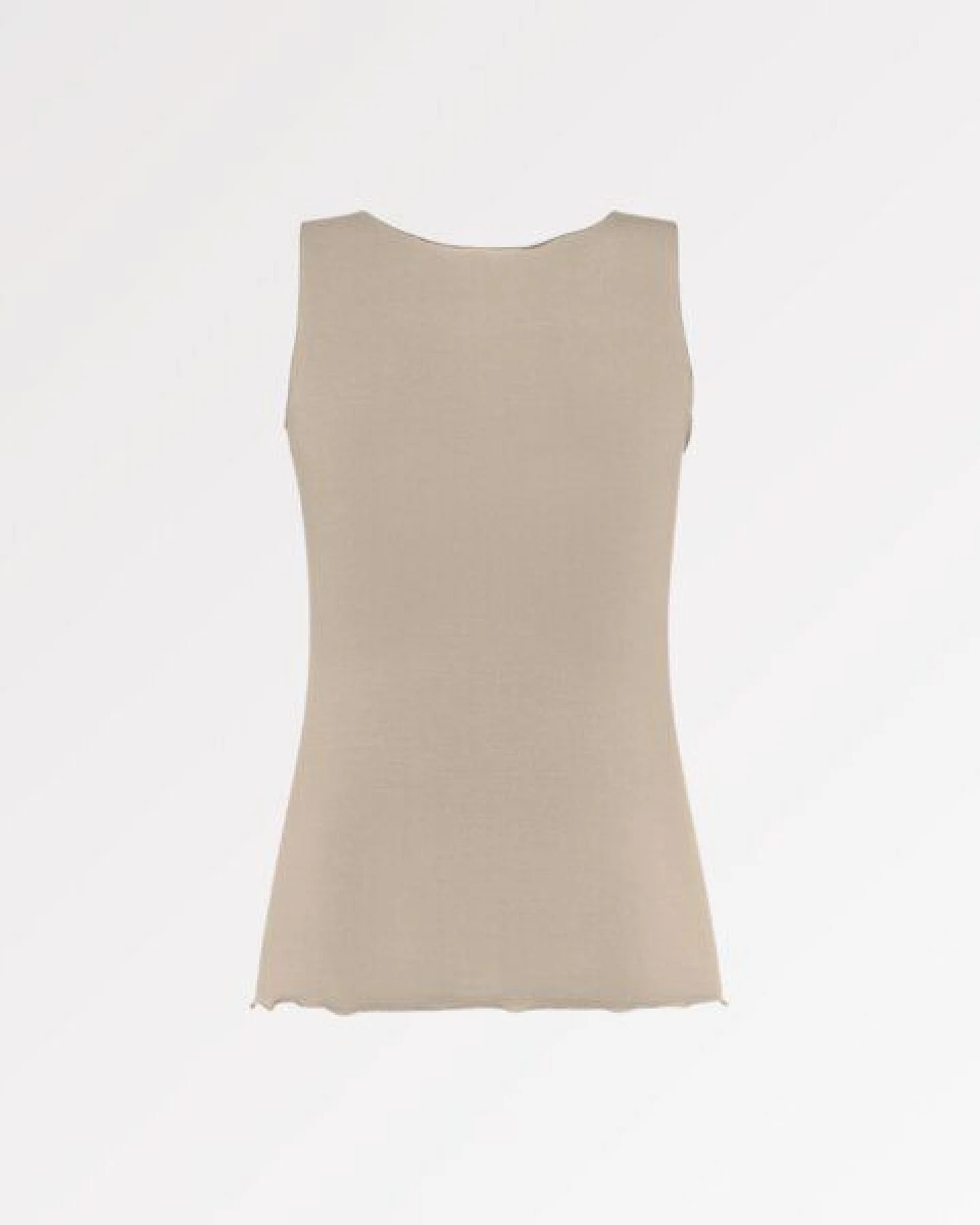 CASAGiN Gerafftes Tanktop mit weiten Schultern aus TENCEL – Ansicht 3