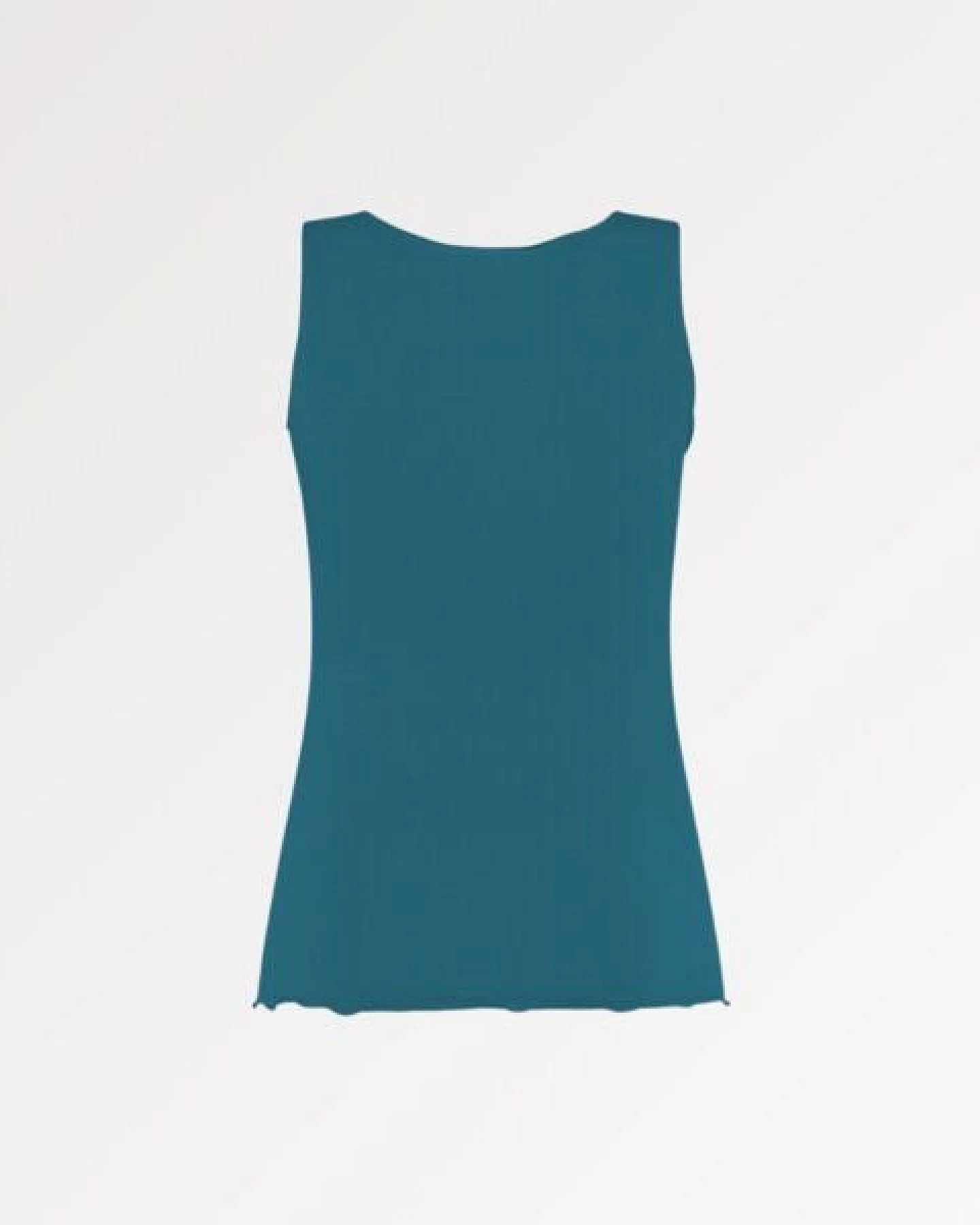 CASAGiN Gerafftes Tanktop mit weiten Schultern aus TENCEL – Ansicht 3