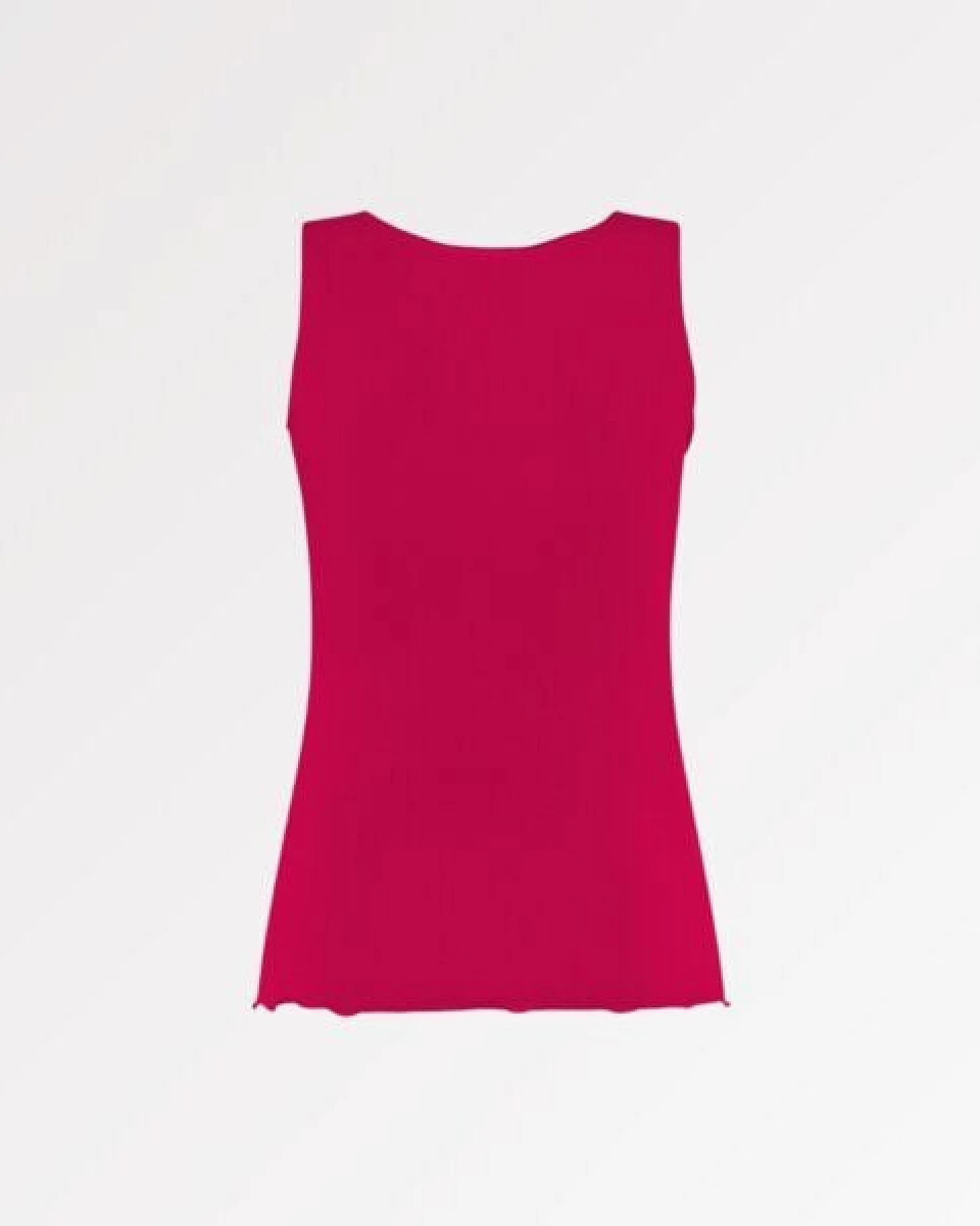 CASAGiN Gerafftes Tanktop mit weiten Schultern aus TENCEL – Ansicht 3
