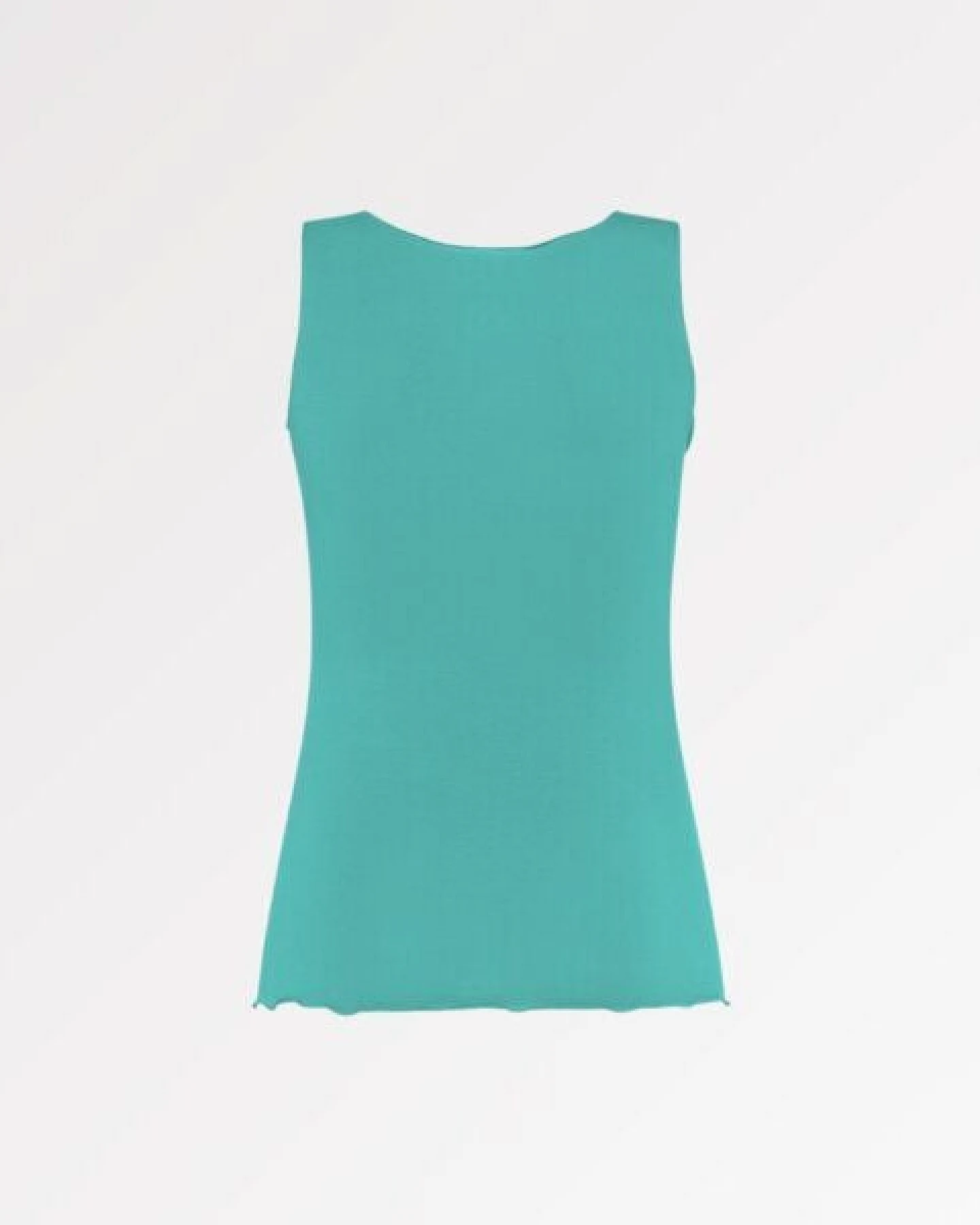 CASAGiN Gerafftes Tanktop mit weiten Schultern aus TENCEL – Ansicht 3