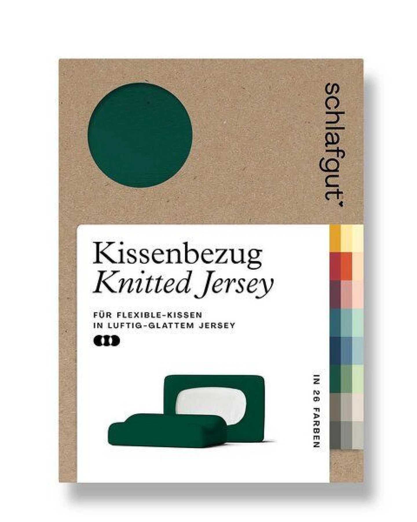 Schlafgut Nacken-/Gesundheitskissenbezug Knitted Jersey flexible - 95% Biobaumwolle, 5% Elasthan - uni – Ansicht 3