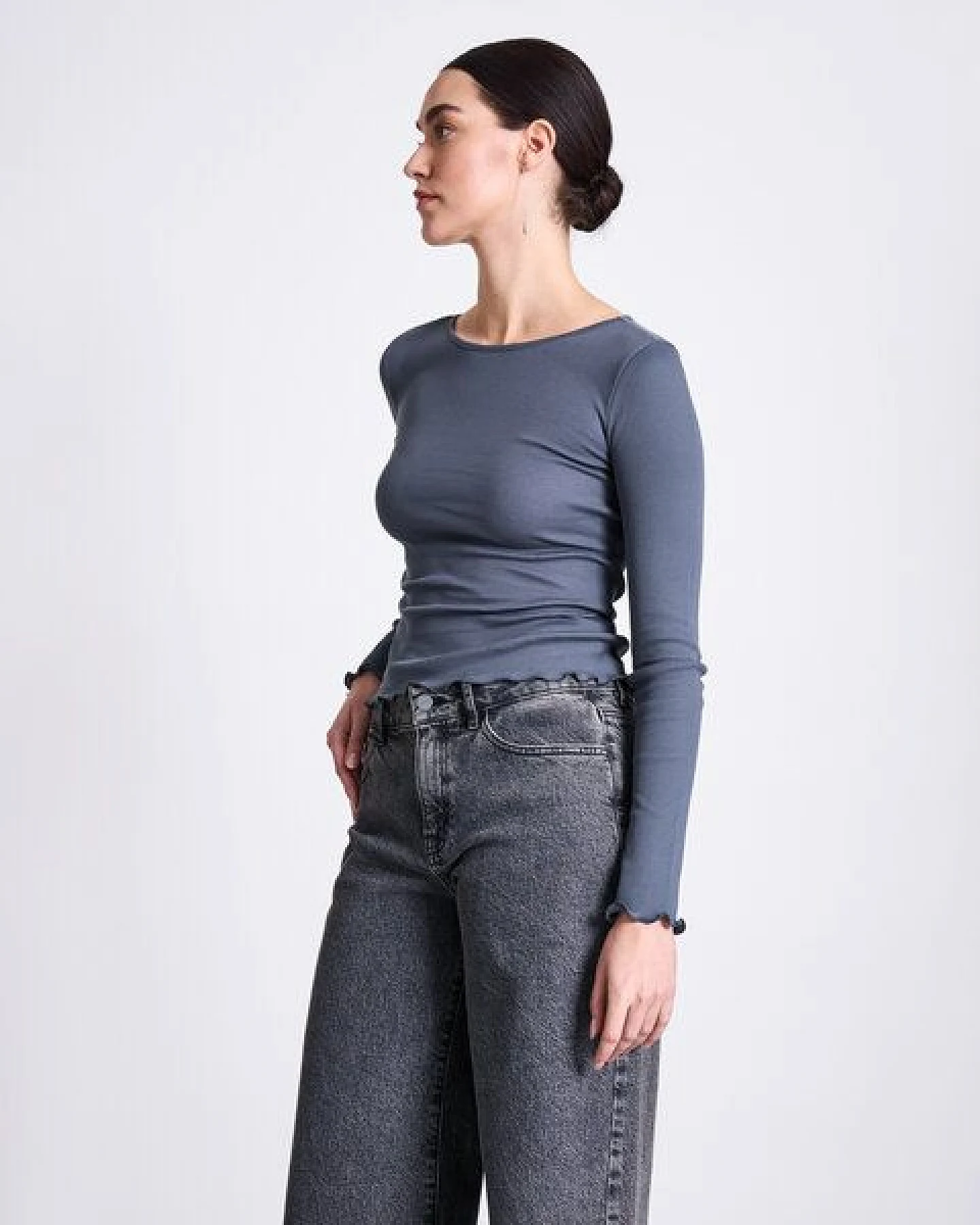 JAN N JUNE Minirib Longsleeve AVERSA – Ansicht 2