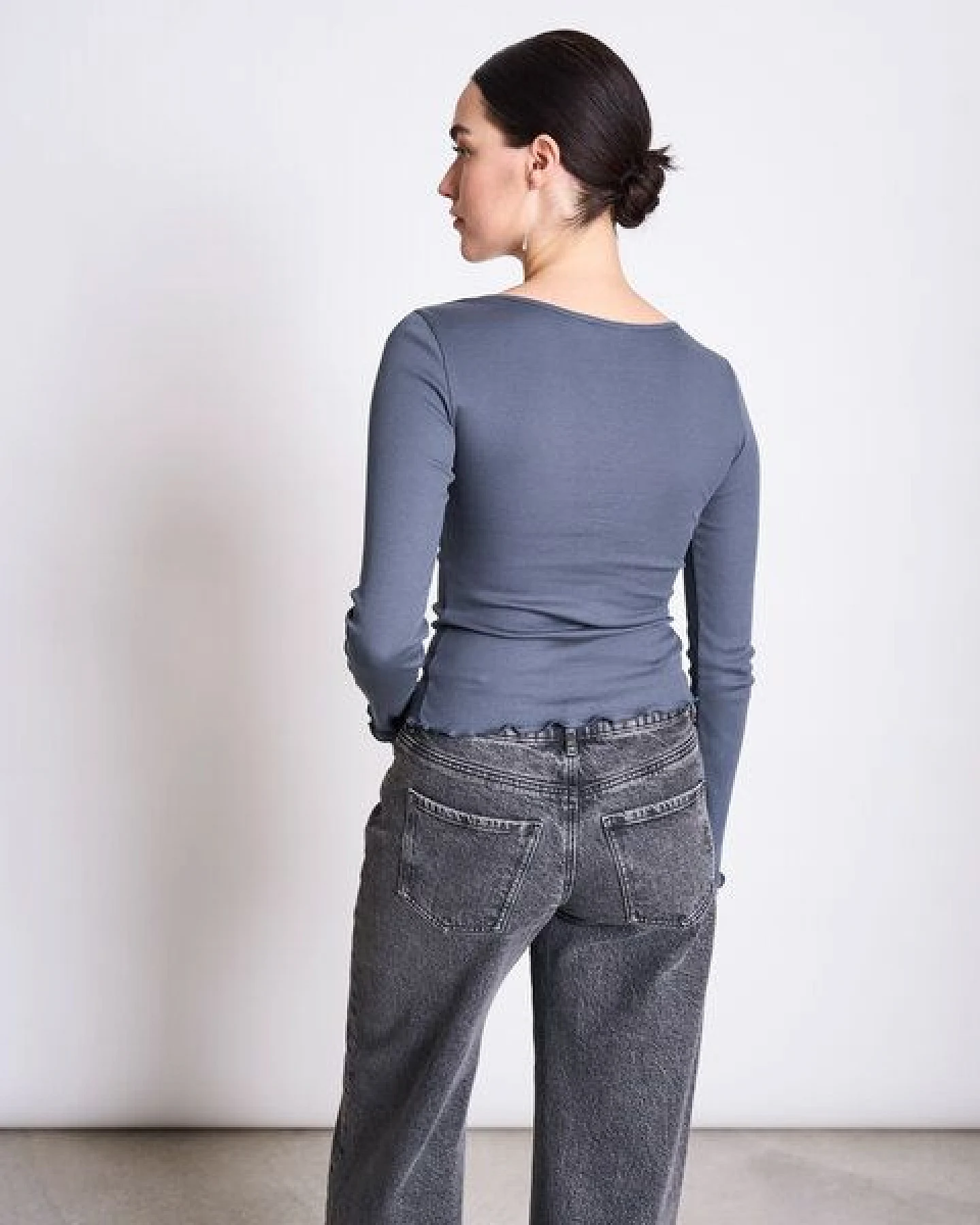 JAN N JUNE Minirib Longsleeve AVERSA – Ansicht 3