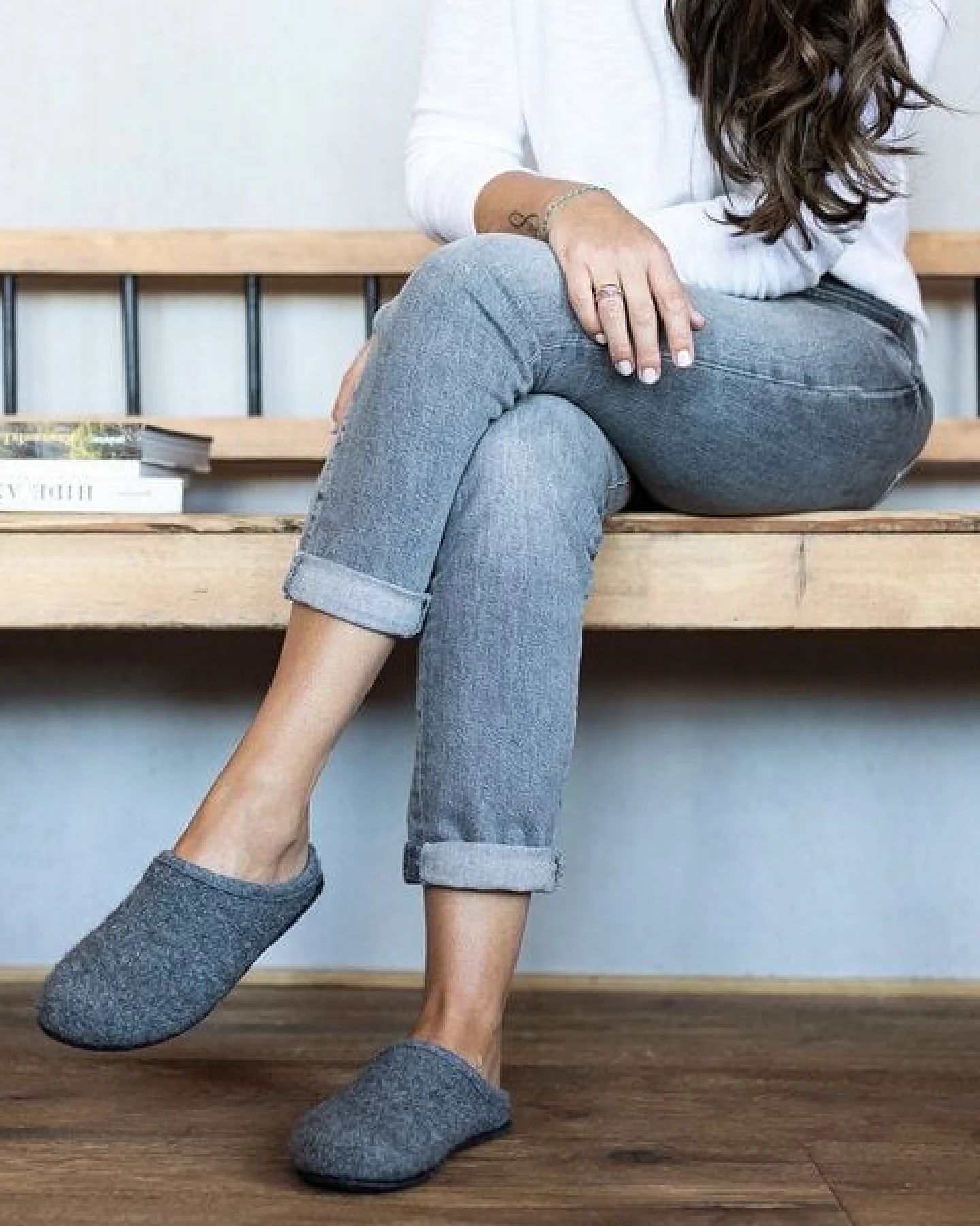 Gottstein Filz-Hausschuh Alpine Light - Damen & Herren Pantoffel aus 100% Schurwolle – Ansicht 2