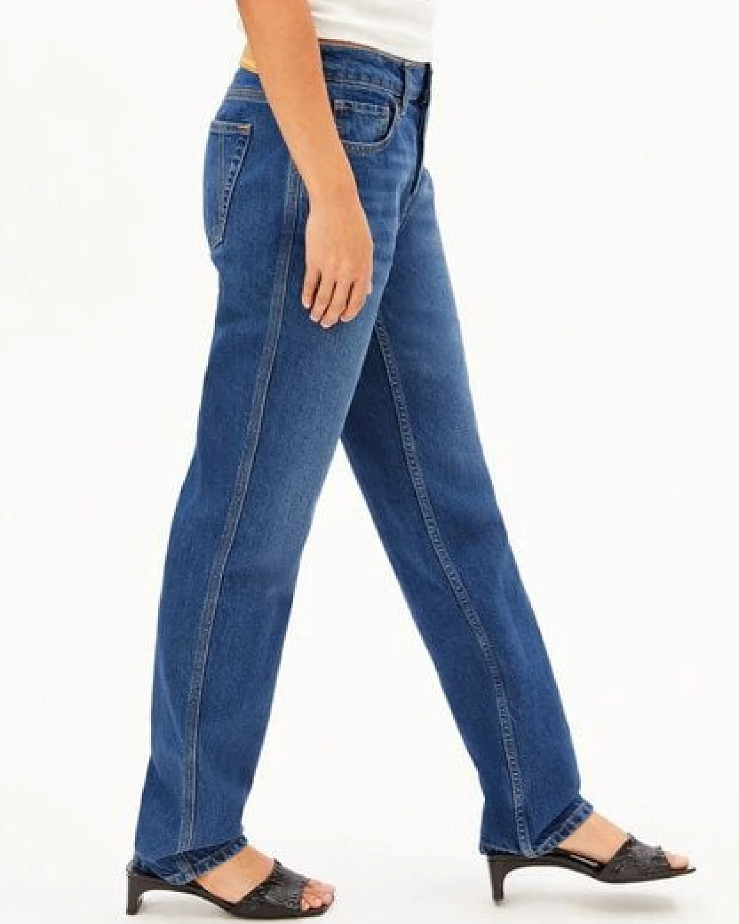 ARMEDANGELS AAVELINE Damen Straight Jeans recycelte Baumwolle – Ansicht 4