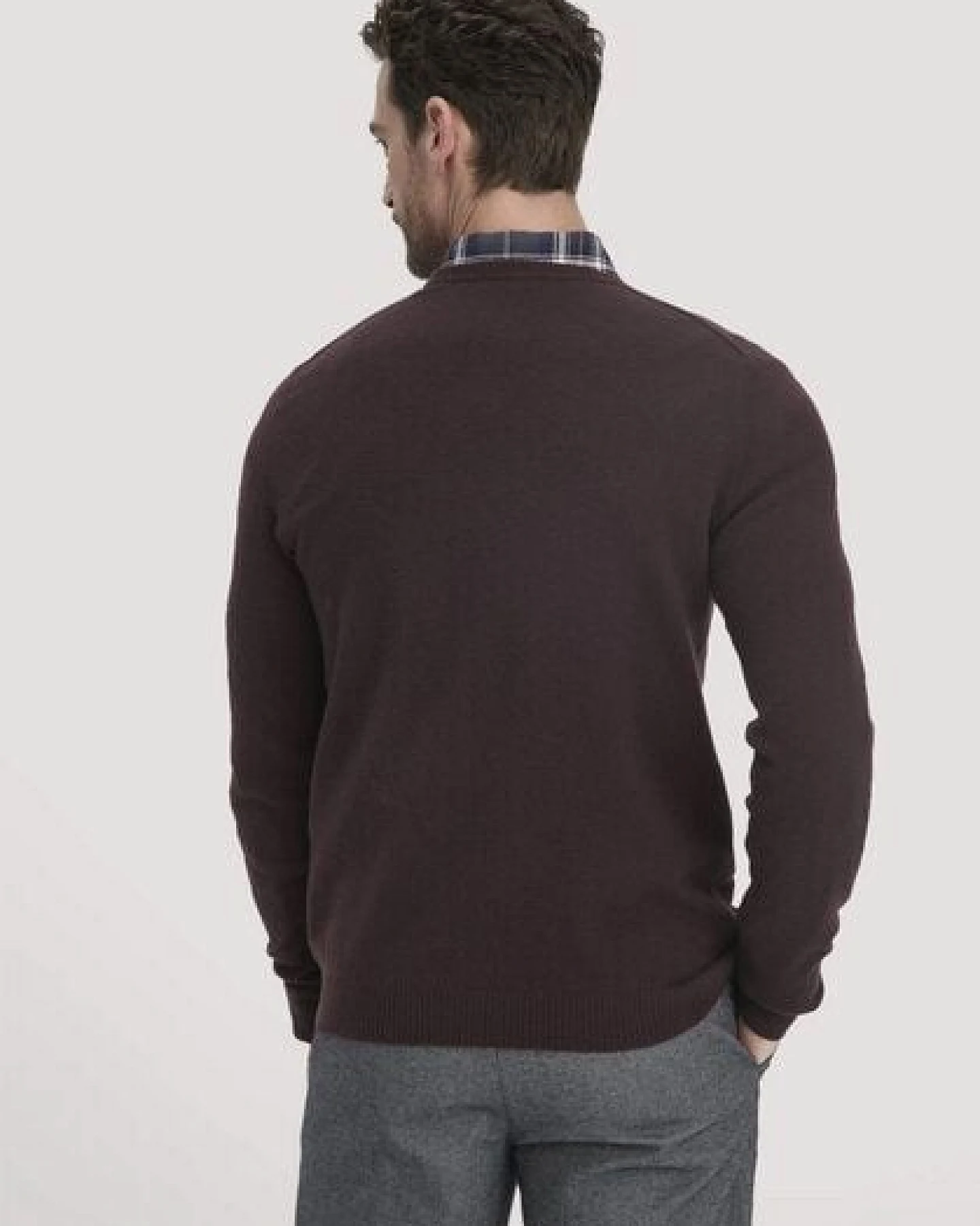hessnatur Strick Pullover Regular aus Bio-Merinowolle mit Kaschmir – Ansicht 2