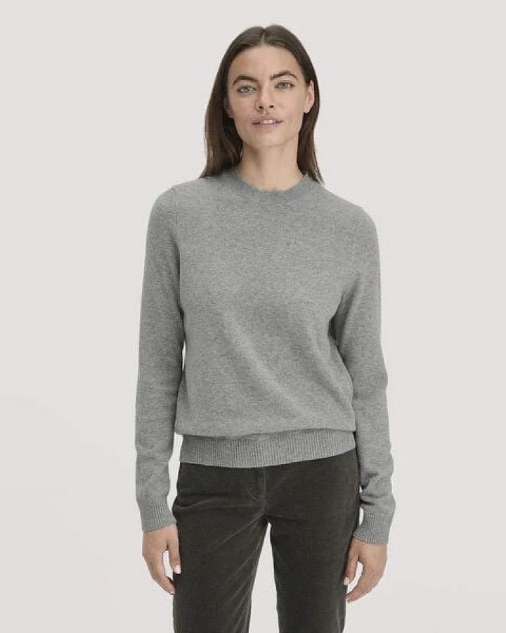hessnatur Strick Pullover Regular aus Bio-Schurwolle mit Kaschmir