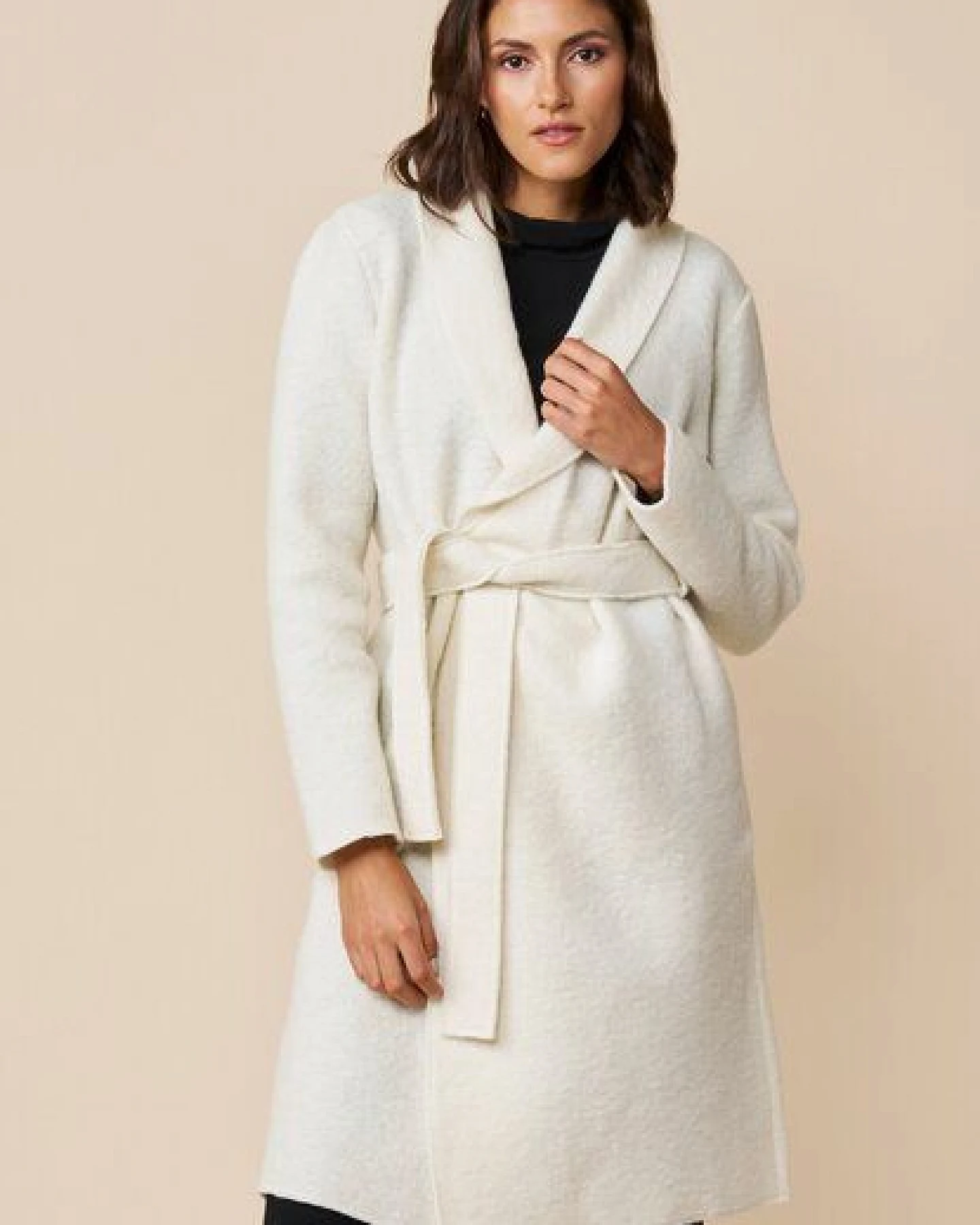 LANA Organic Longjacke aus Wollfilz, Modell Dunja – Ansicht 2