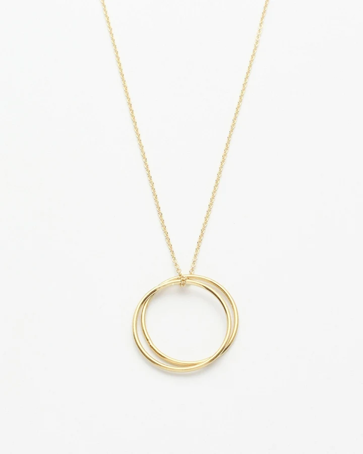 Kette Plain Circle Duett Gold
