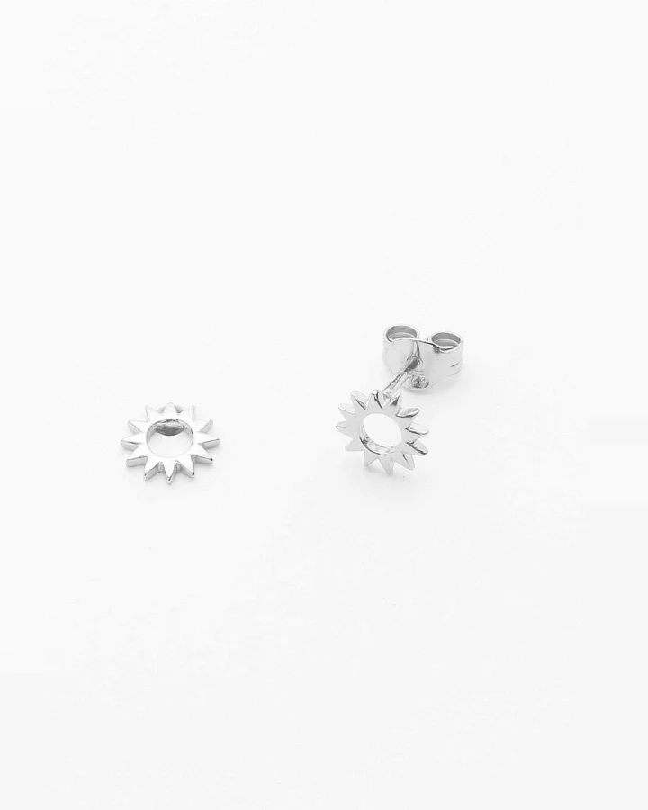 Ohrstecker Tiny Sun Silber