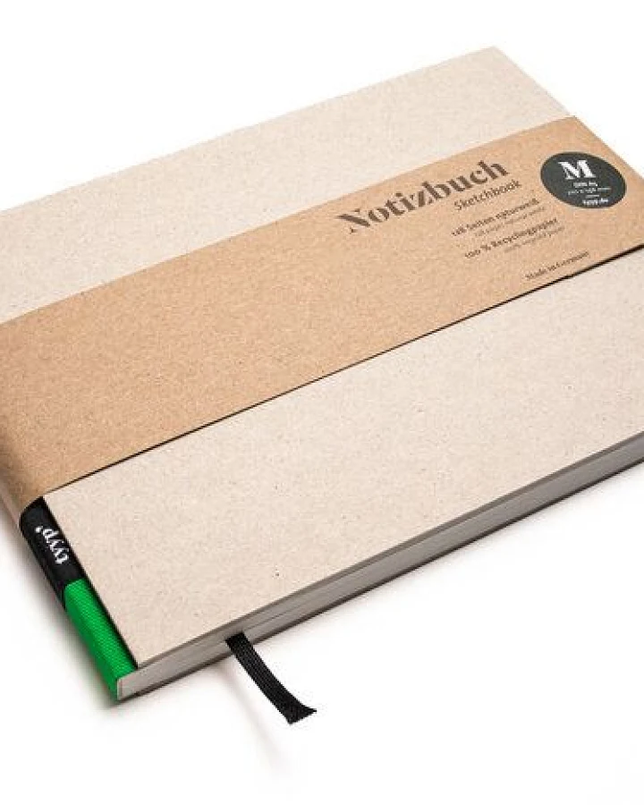 Skizzenbuch A5 querformat - perforiert - 100% Recyclingpapier - BerlinBook by tyyp